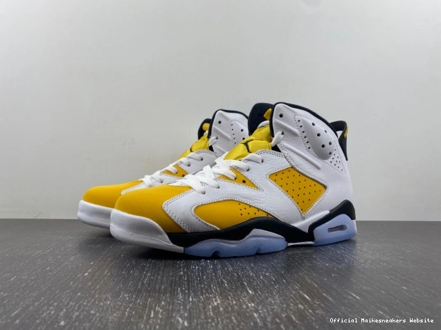 Official Maikesneakers Yellow Jordan 6 Air Ochre CT8529-170 0714